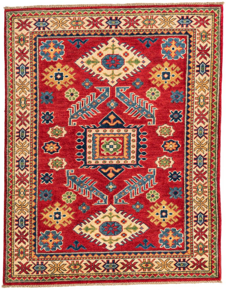 Detail image of 3' 3 x 5' Hand Knotted Kazak Rug