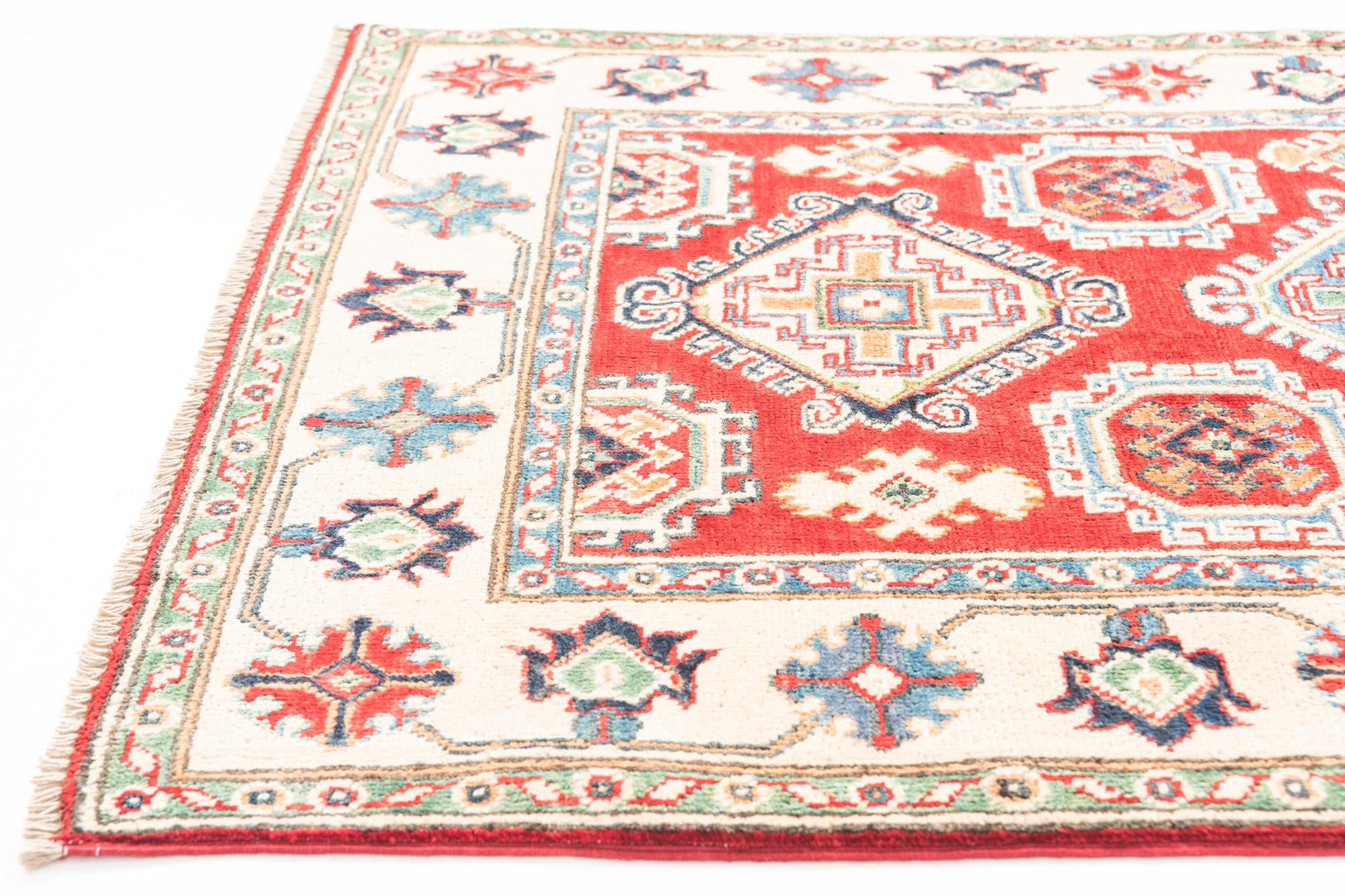3' 4 x 5' Hand Knotted Kazak Rug