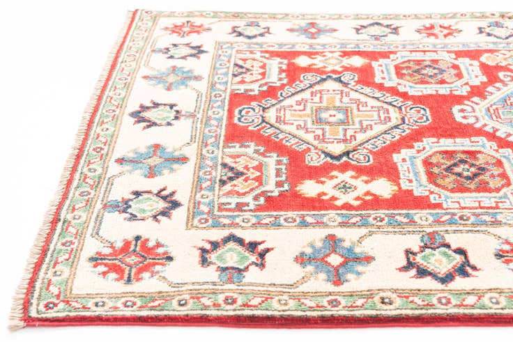Detail image of 3' 4 x 5' Hand Knotted Kazak Rug