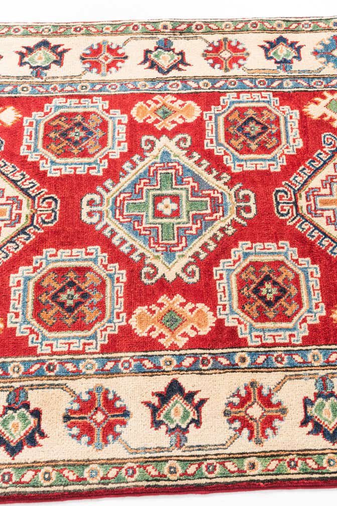 3' 4 x 5' Hand Knotted Kazak Rug