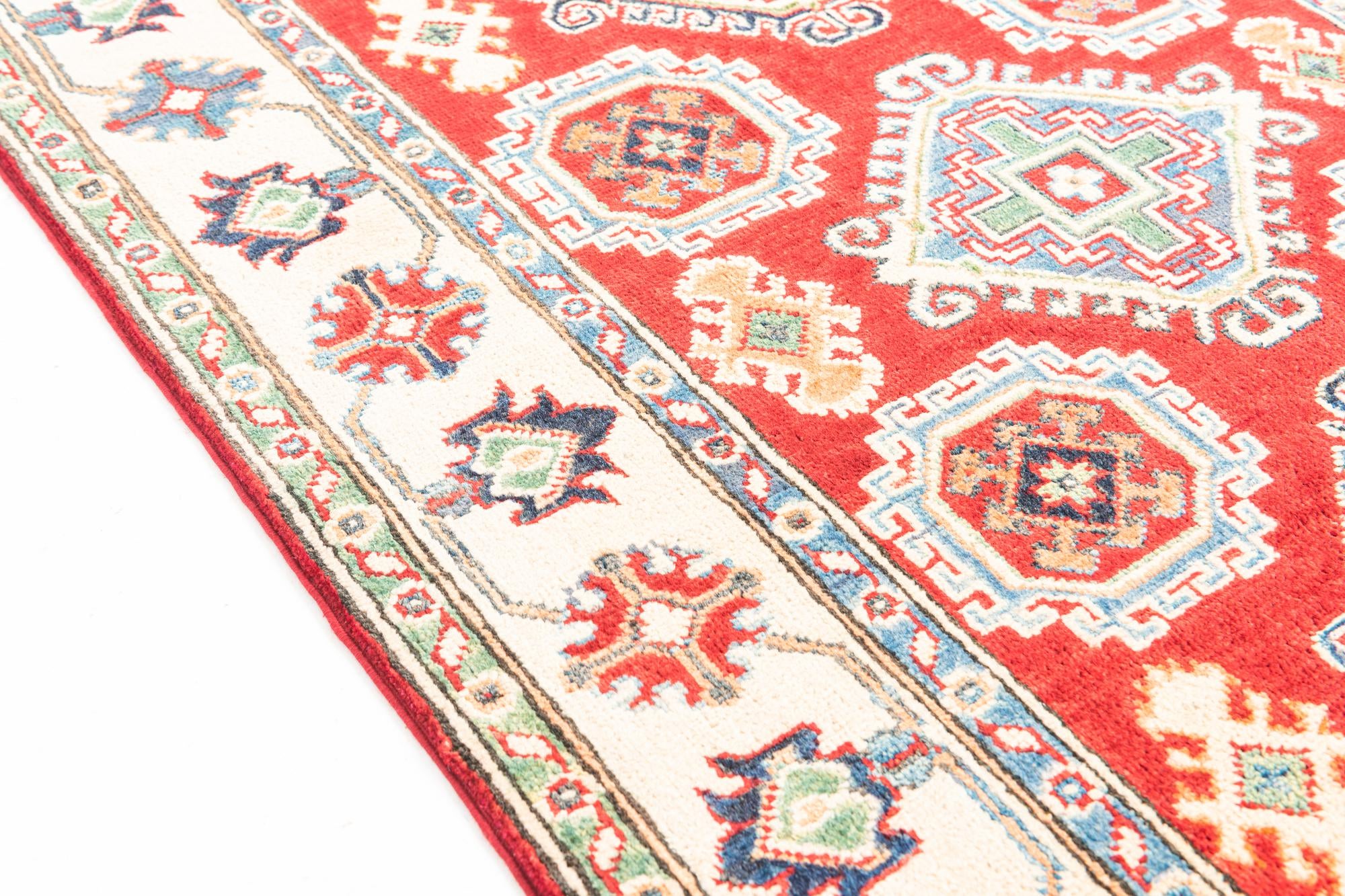 3' 4 x 5' Hand Knotted Kazak Rug