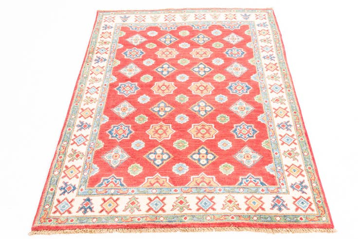Detail image of 3' 6 x 5' Hand Knotted Kazak Rug
