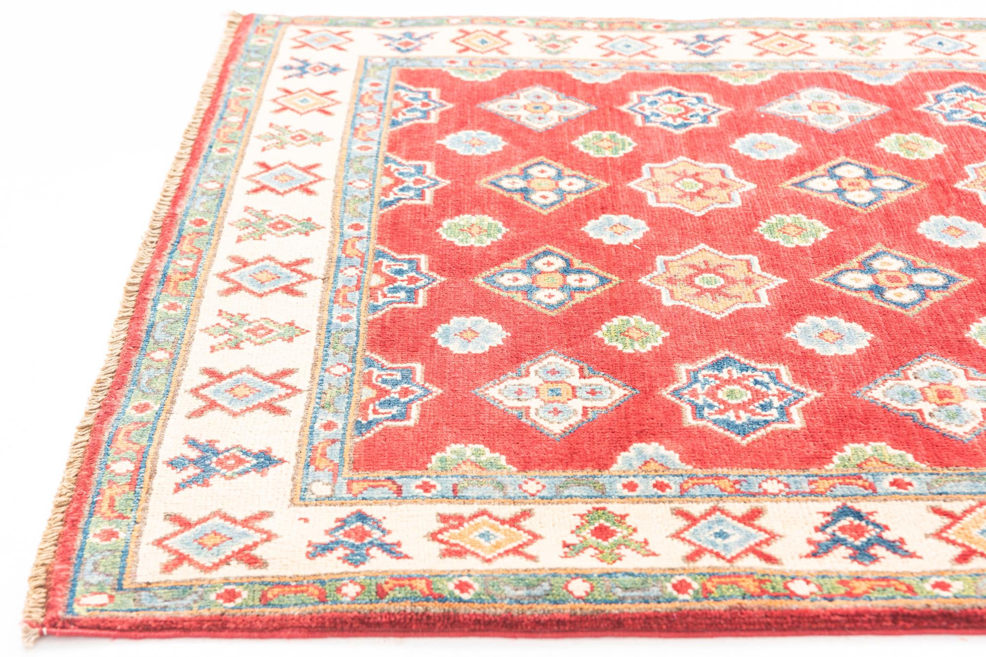 3' 6 x 5' Hand Knotted Kazak Rug