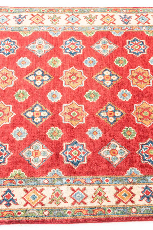 Detail image of 3' 6 x 5' Hand Knotted Kazak Rug