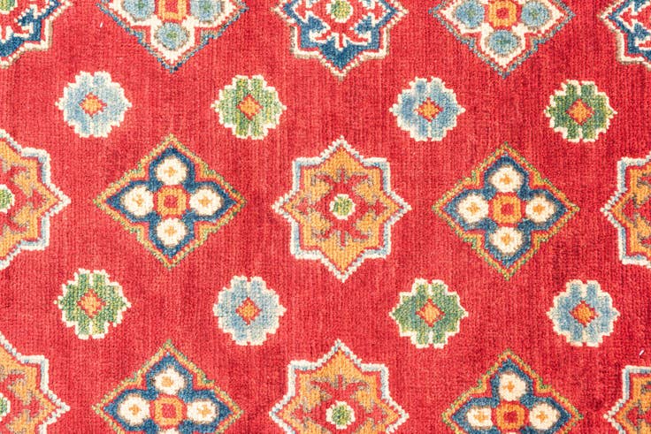 Detail image of 3' 6 x 5' Hand Knotted Kazak Rug