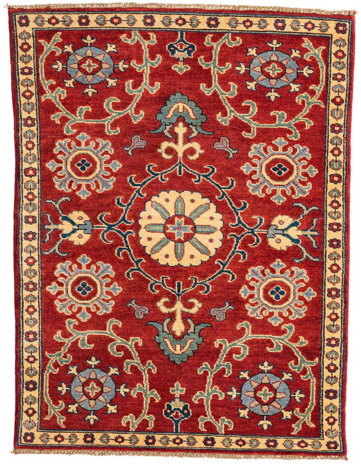 Detail image of 3' 3 x 5' Hand Knotted Kazak Rug
