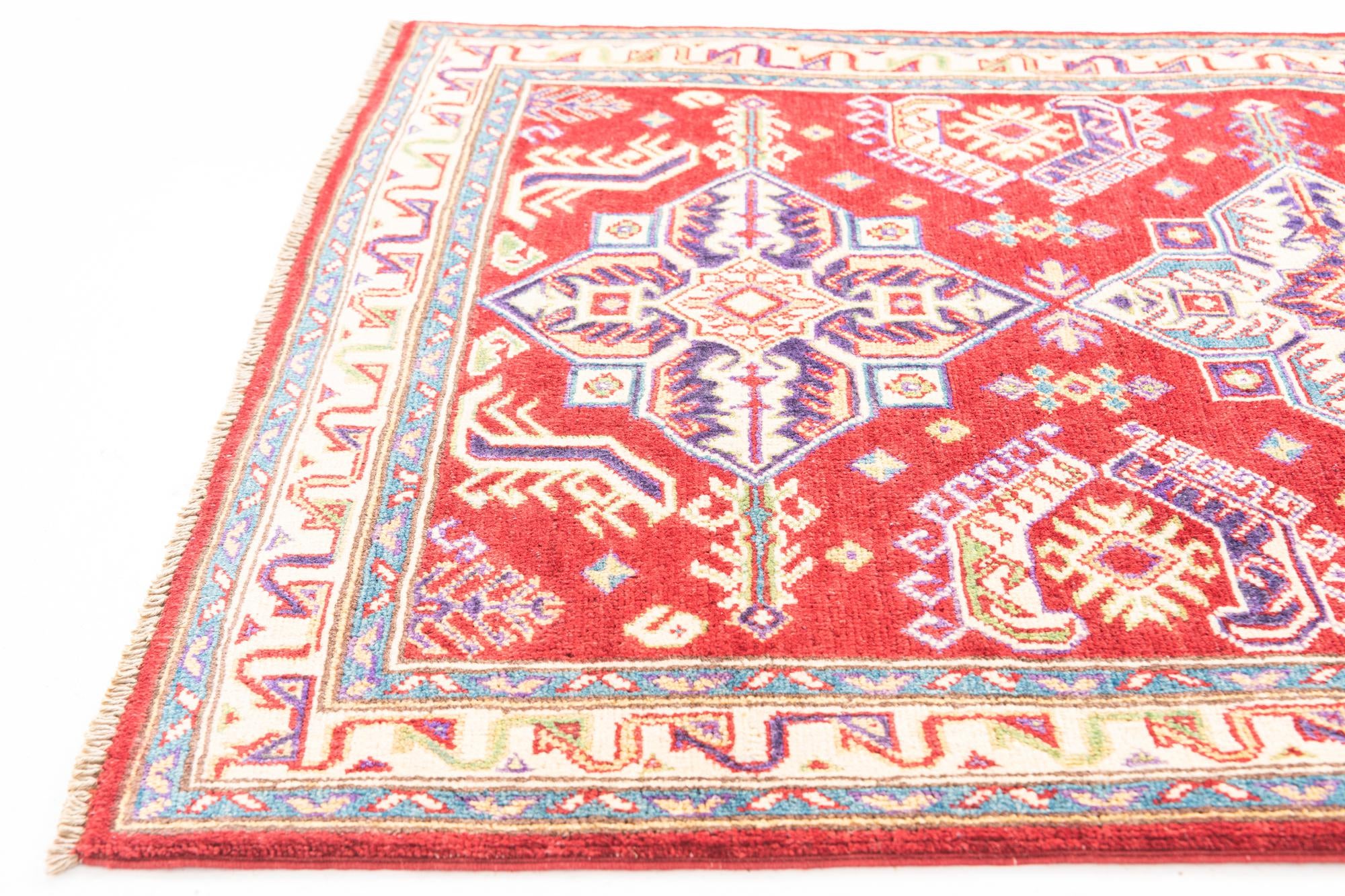 3' 3 x 4' 10 Hand Knotted Kazak Rug