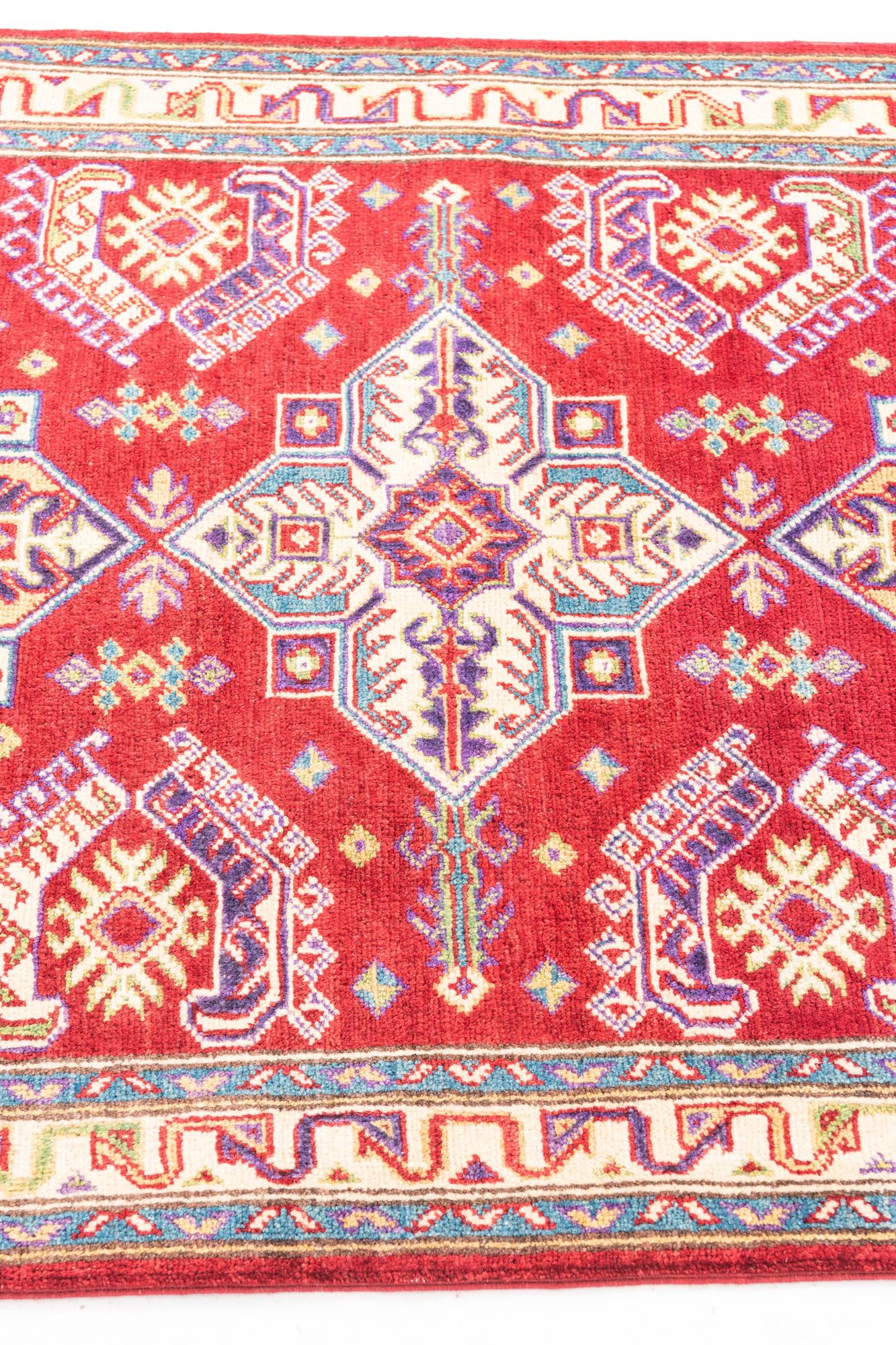 3' 3 x 4' 10 Hand Knotted Kazak Rug