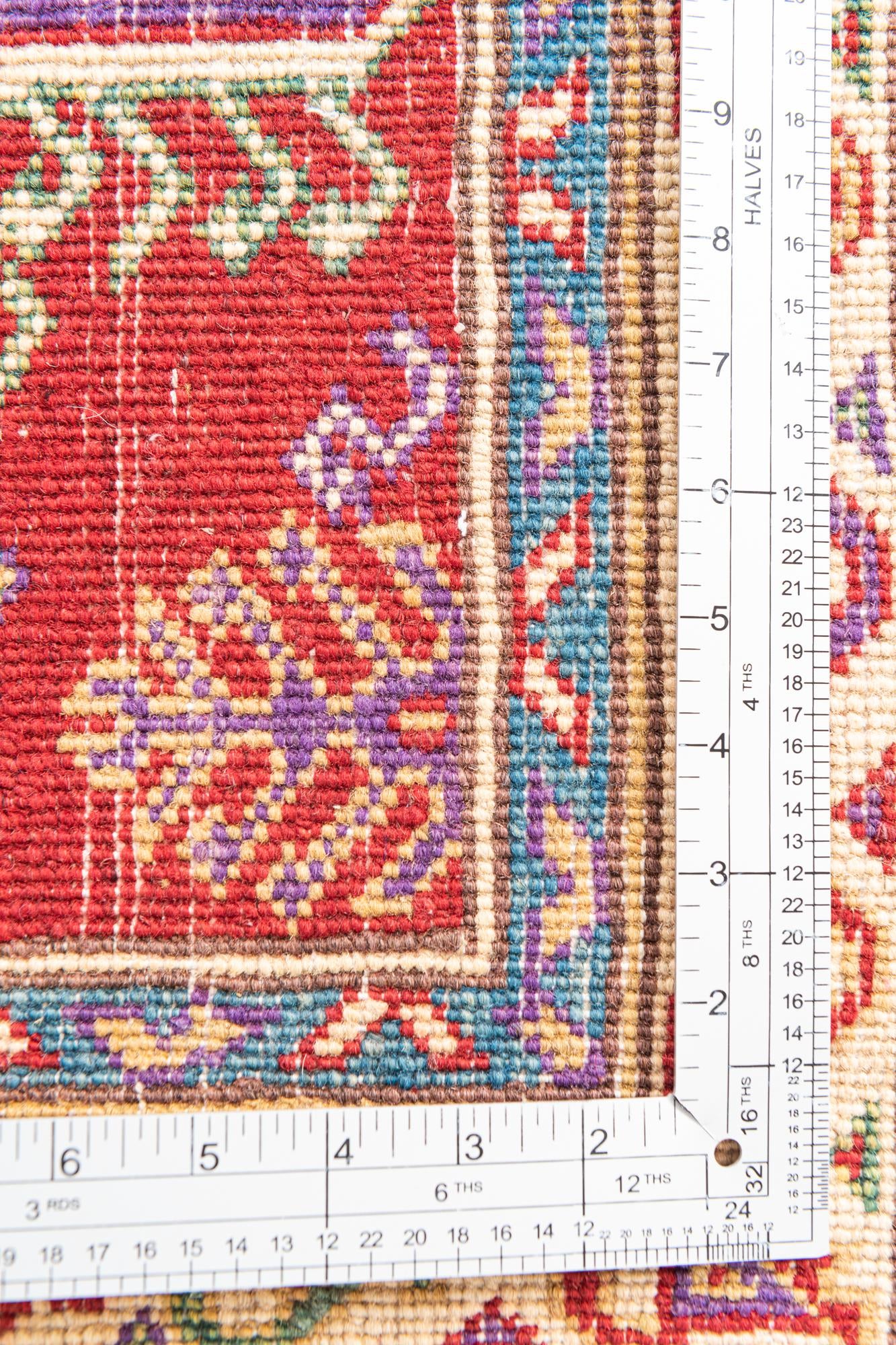 3' 3 x 4' 10 Hand Knotted Kazak Rug