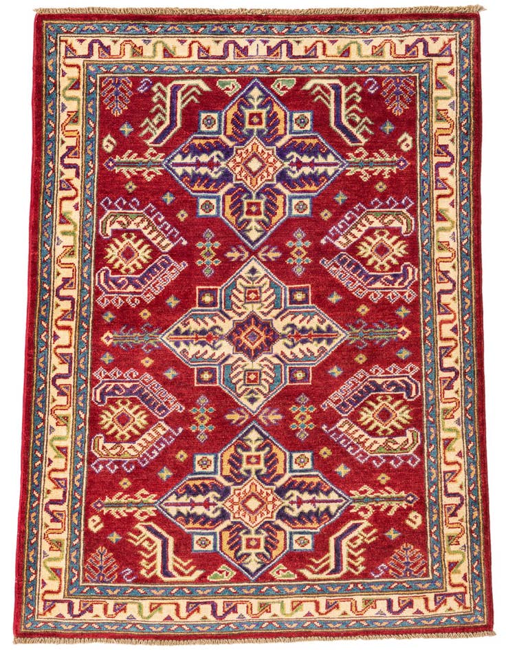 Detail image of 3' 3 x 4' 10 Hand Knotted Kazak Rug