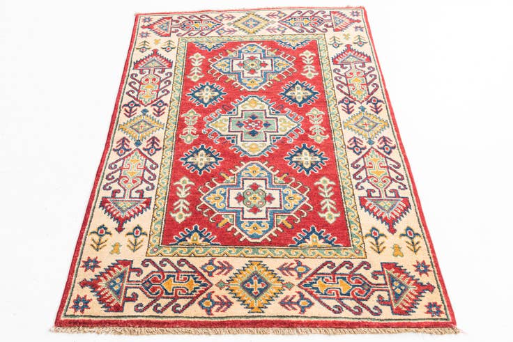 Detail image of 100cm x 150cm Hand Knotted Kazak Rug
