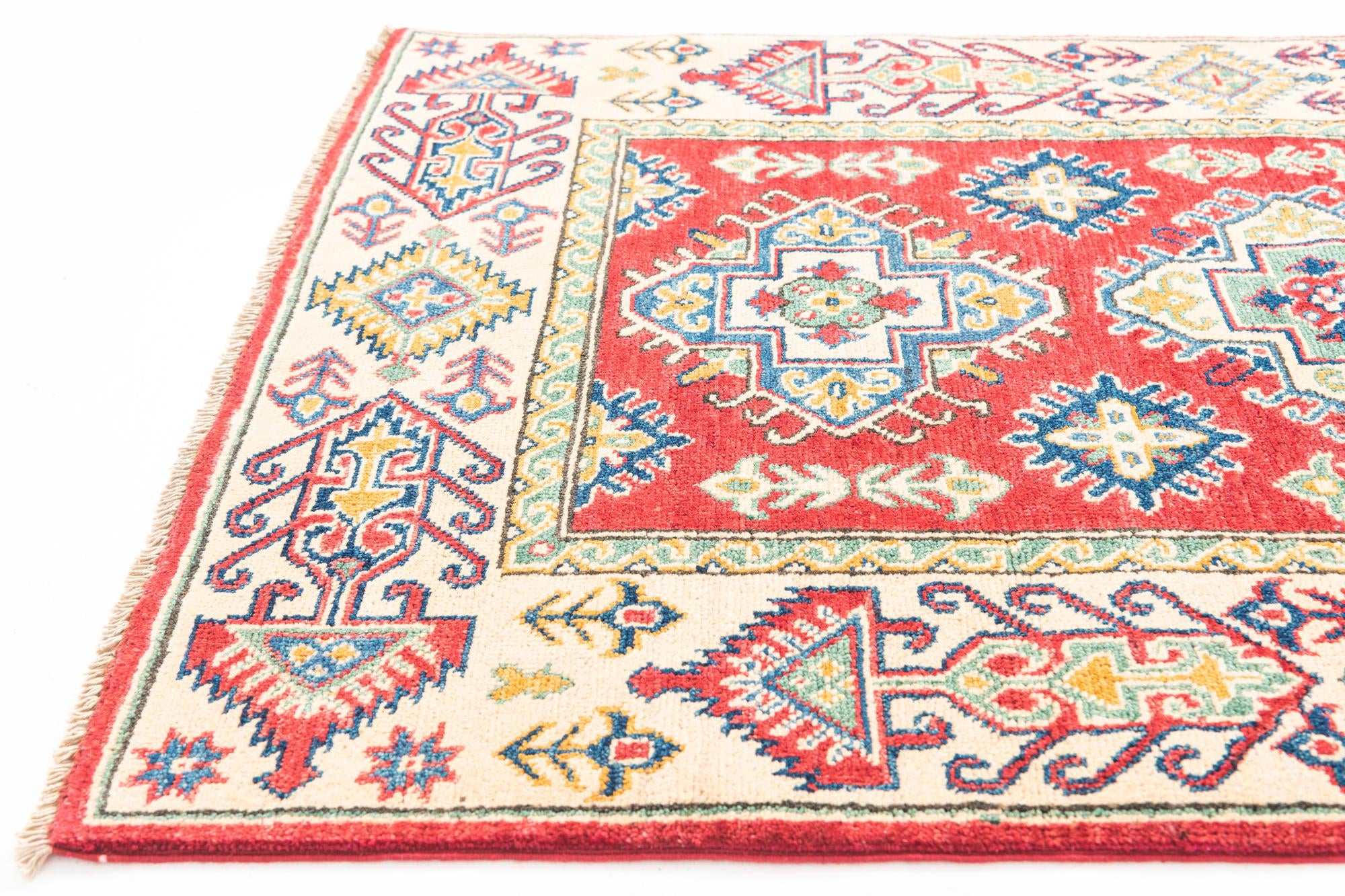 100cm x 150cm anudado a mano Kazak Alfombra