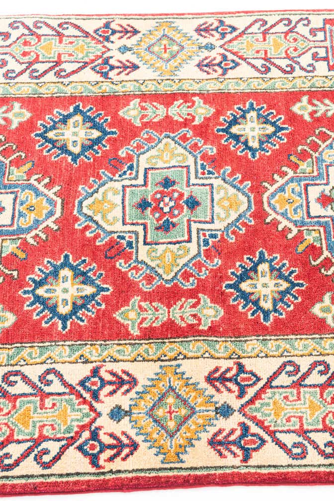 3' 3 x 5' Hand Knotted Kazak Rug