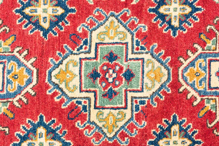 Detail image of 3' 3 x 5' Hand Knotted Kazak Rug