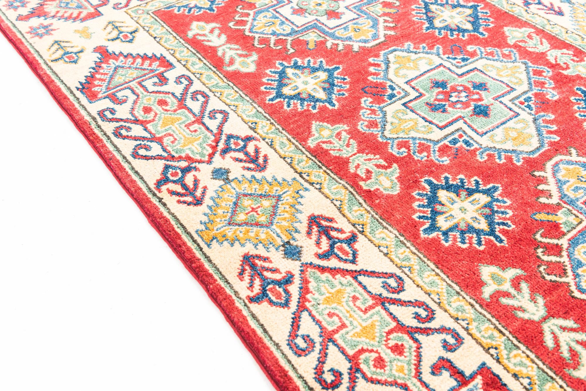 100cm x 150cm anudado a mano Kazak Alfombra