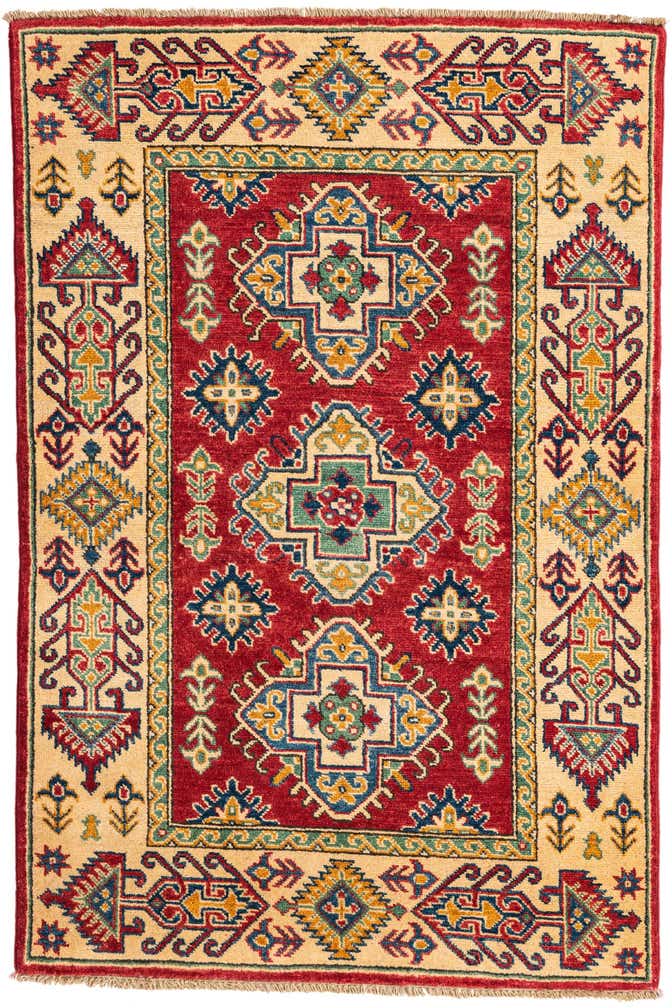 3' 3 x 5' Hand Knotted Kazak Rug