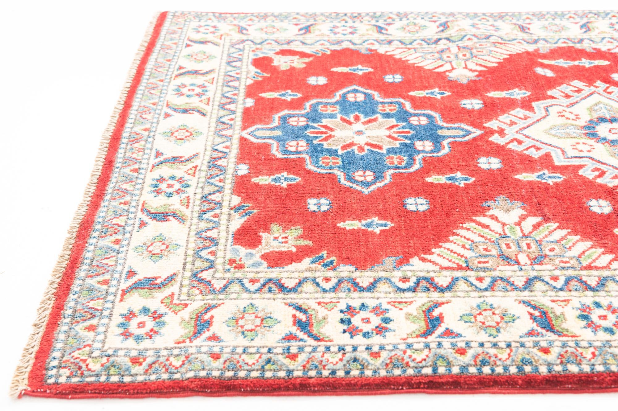 3' 5 x 5' 1 Hand Knotted Kazak Rug