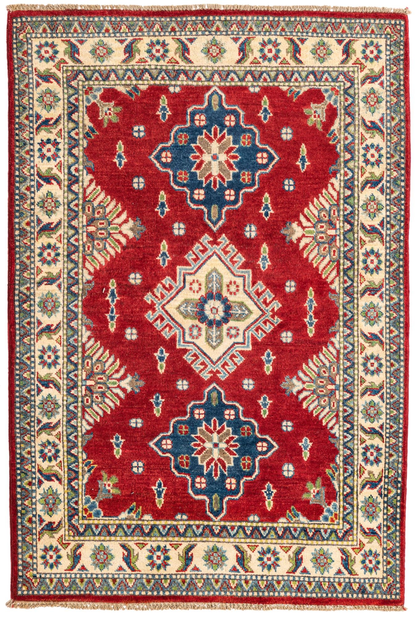 3' 5 x 5' 1 Hand Knotted Kazak Rug