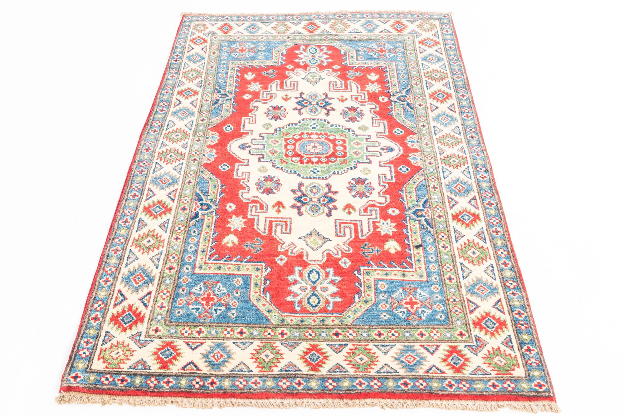 3' 4 x 5' 1 Hand Knotted Kazak Rug