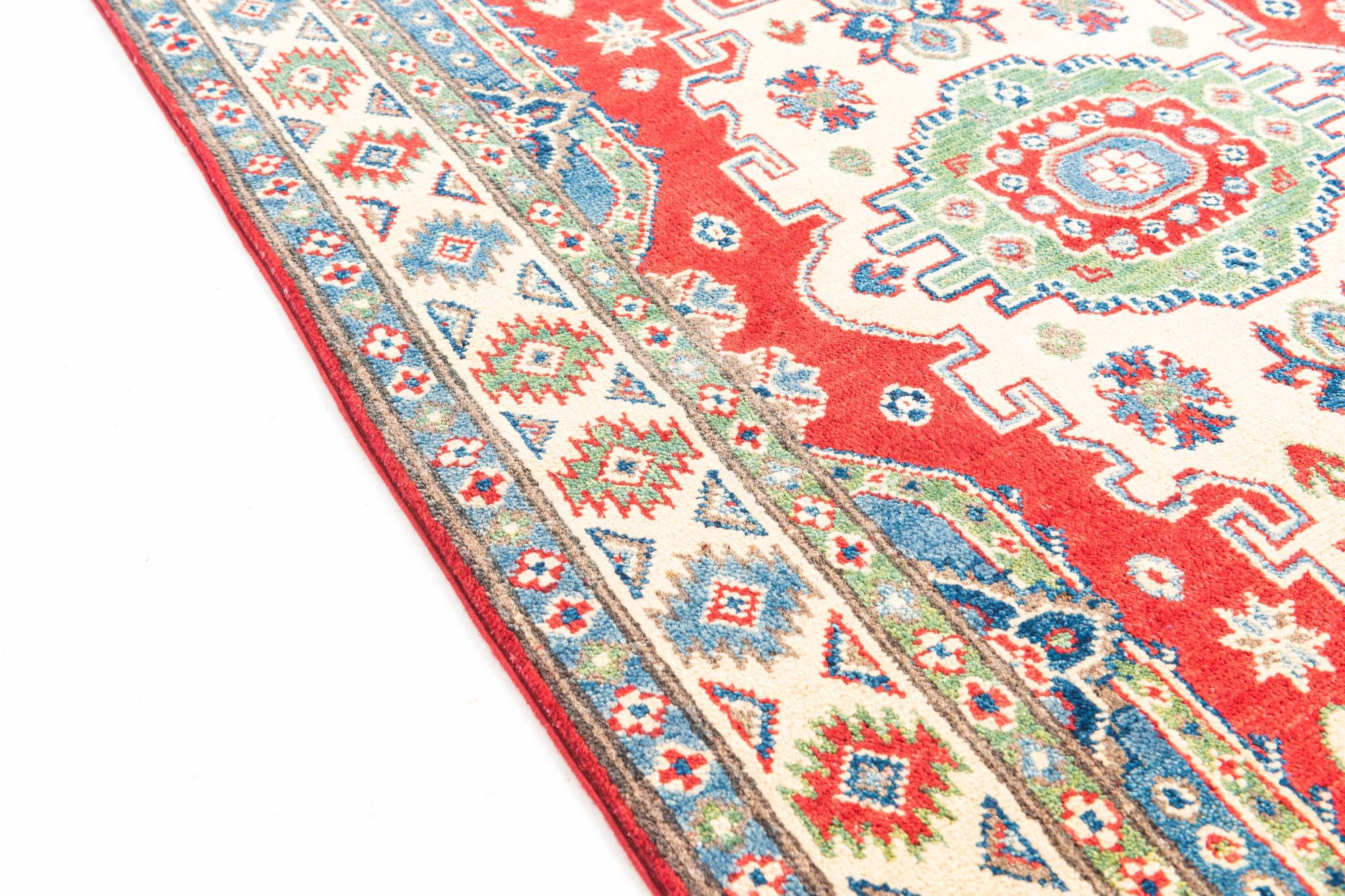 3' 4 x 5' 1 Hand Knotted Kazak Rug