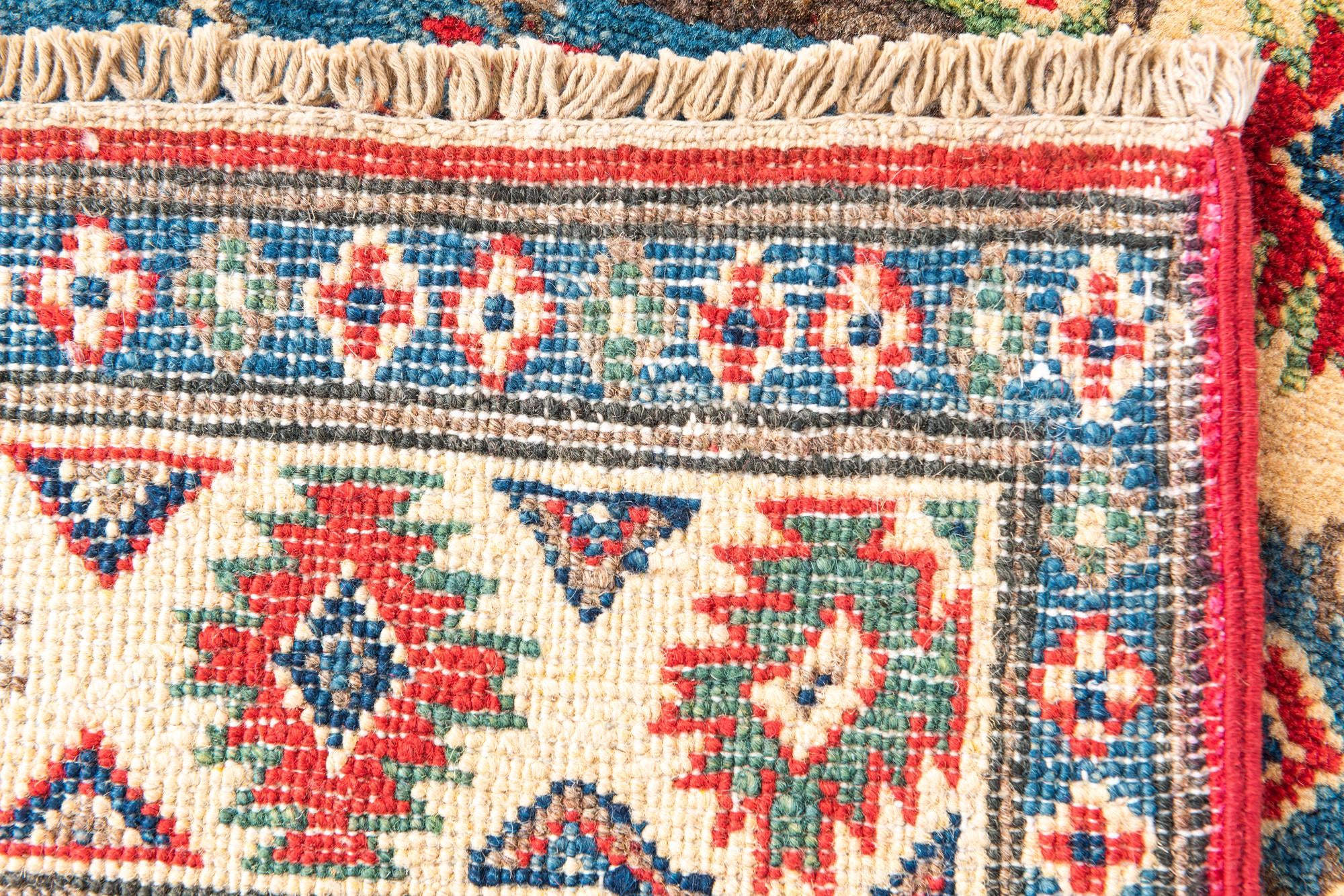 3' 4 x 5' 1 Hand Knotted Kazak Rug