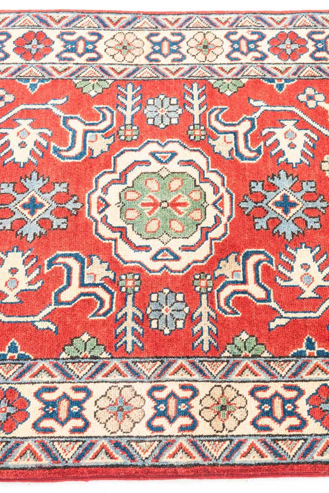 3' 4 x 5' Hand Knotted Kazak Rug