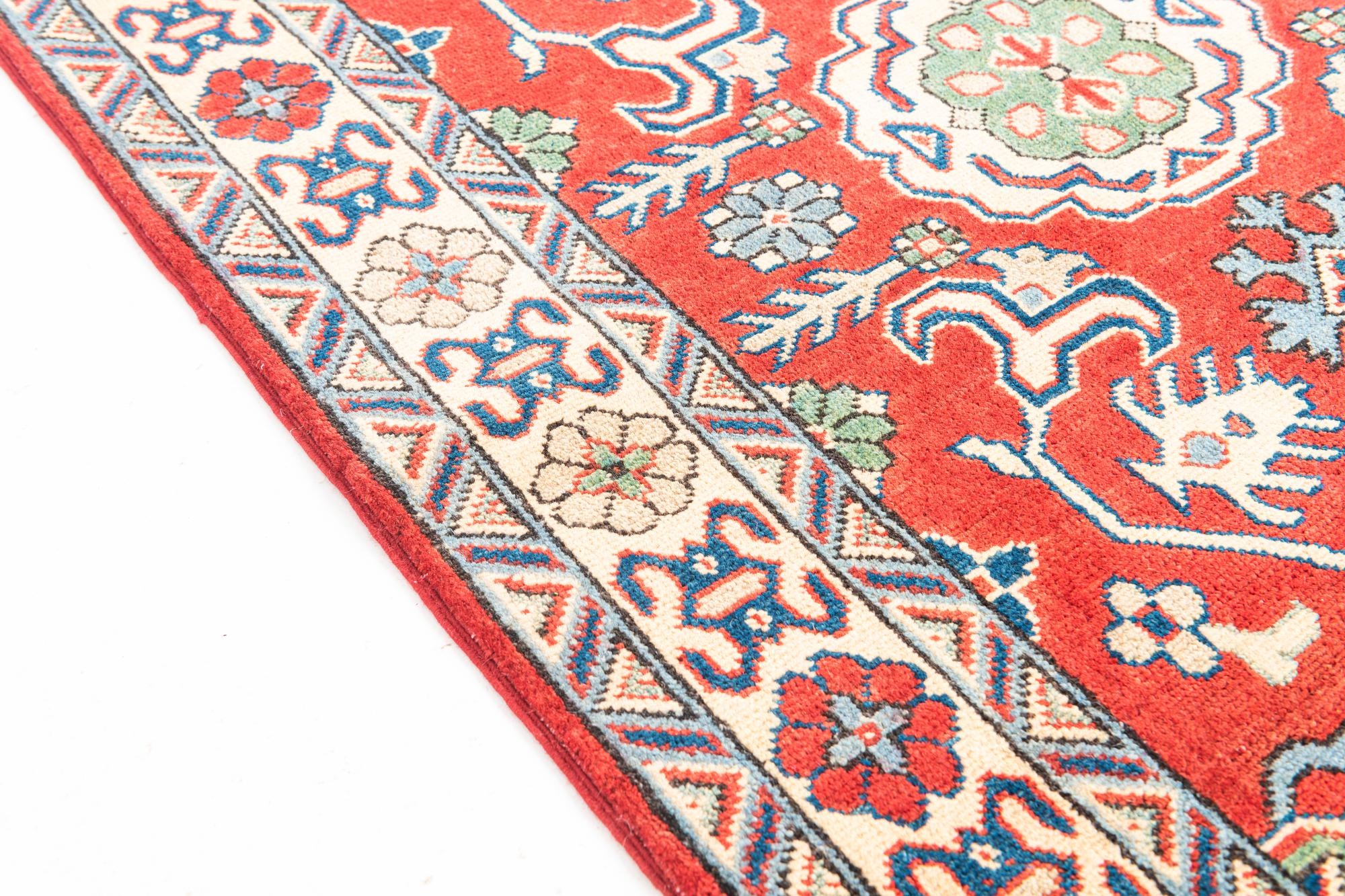 3' 4 x 5' Hand Knotted Kazak Rug