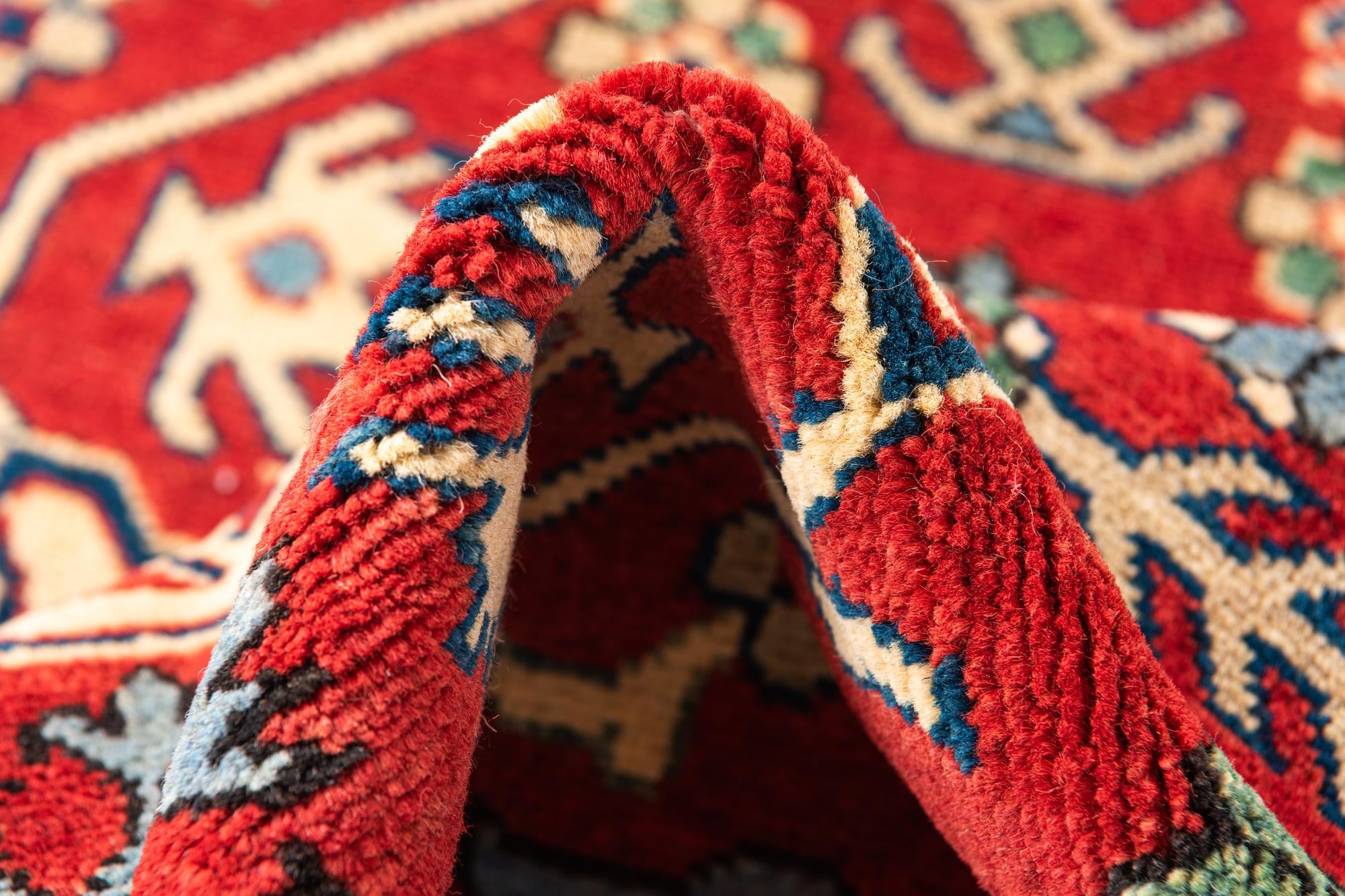 3' 4 x 5' Hand Knotted Kazak Rug