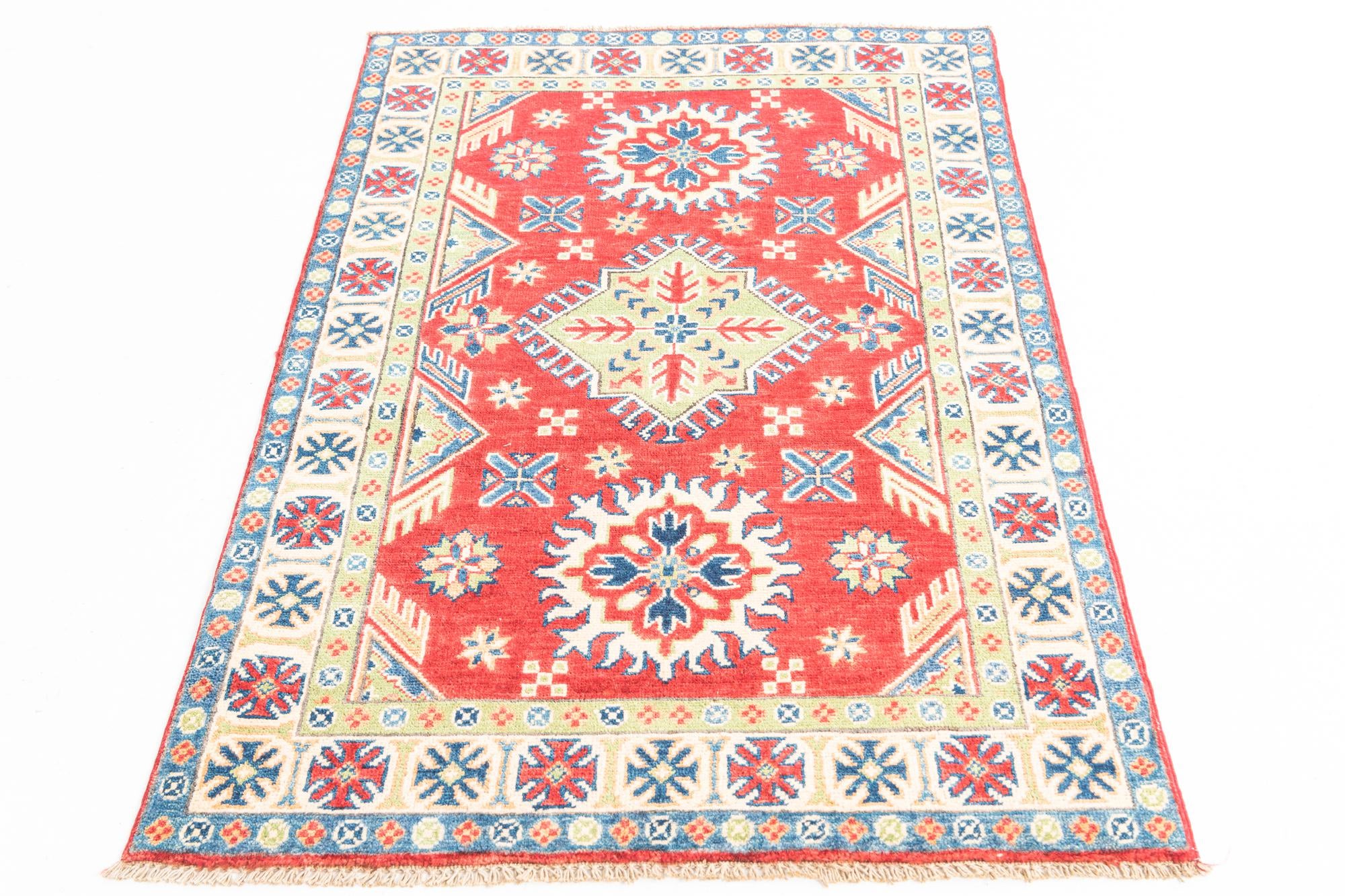 3' 2 x 5' Hand Knotted Kazak Rug