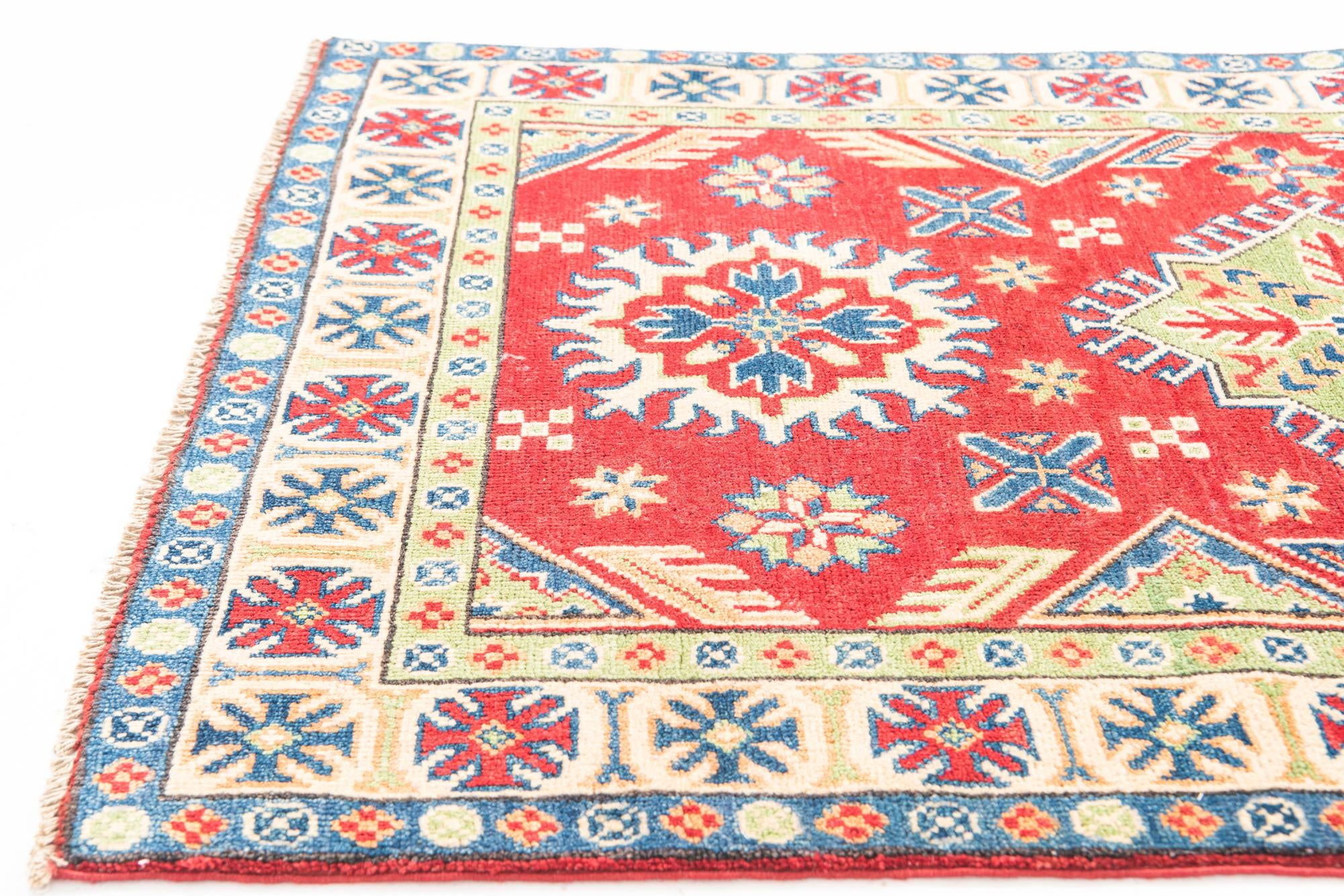 3' 2 x 5' Hand Knotted Kazak Rug