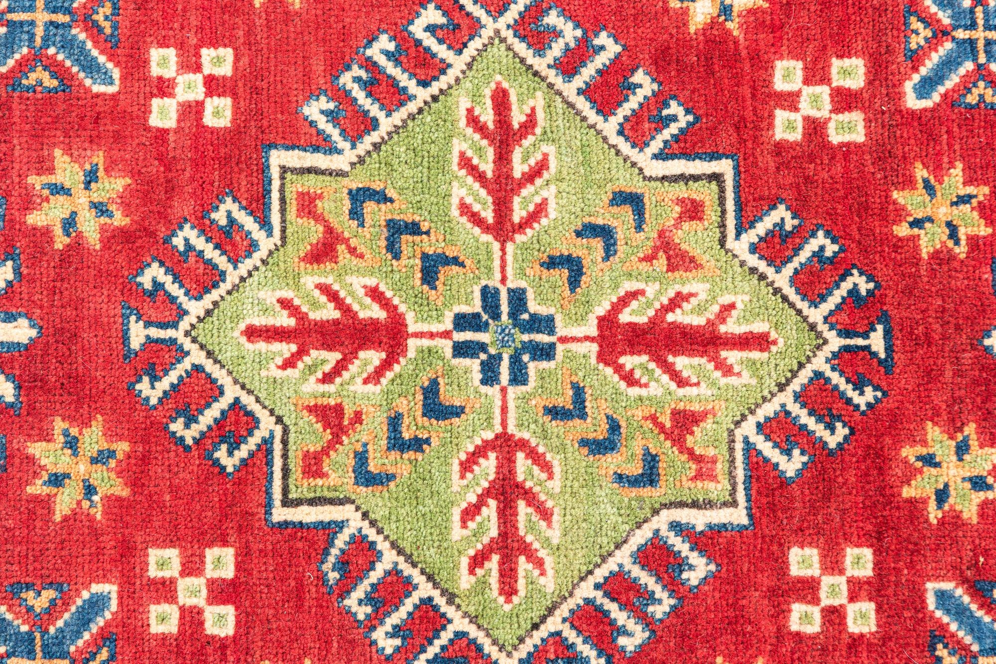 3' 2 x 5' Hand Knotted Kazak Rug