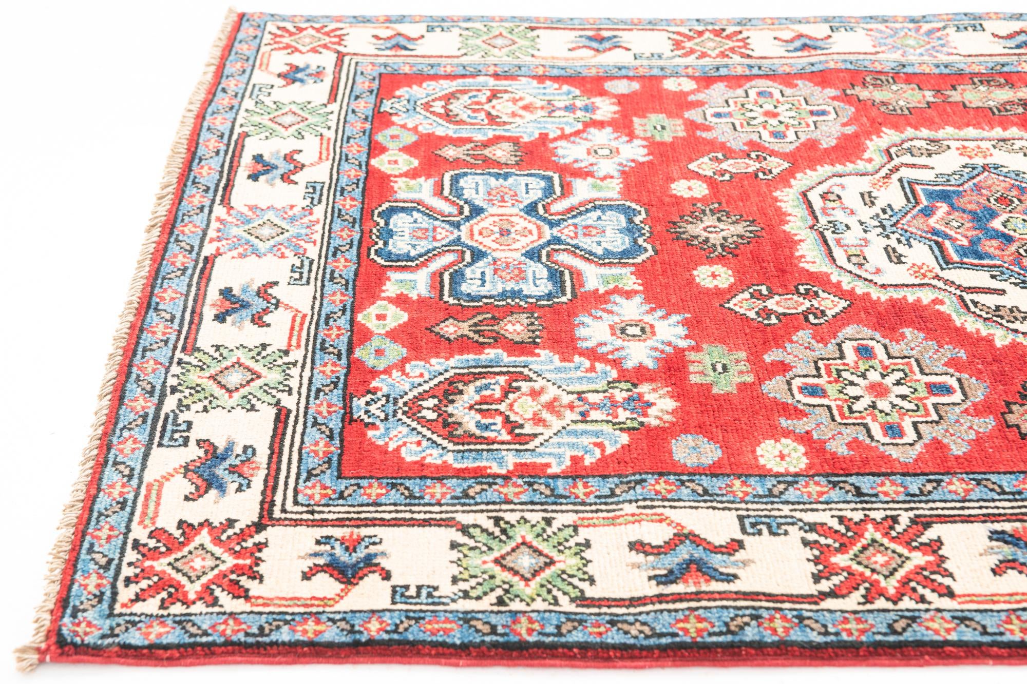 100cm x 150cm anudado a mano Kazak Alfombra