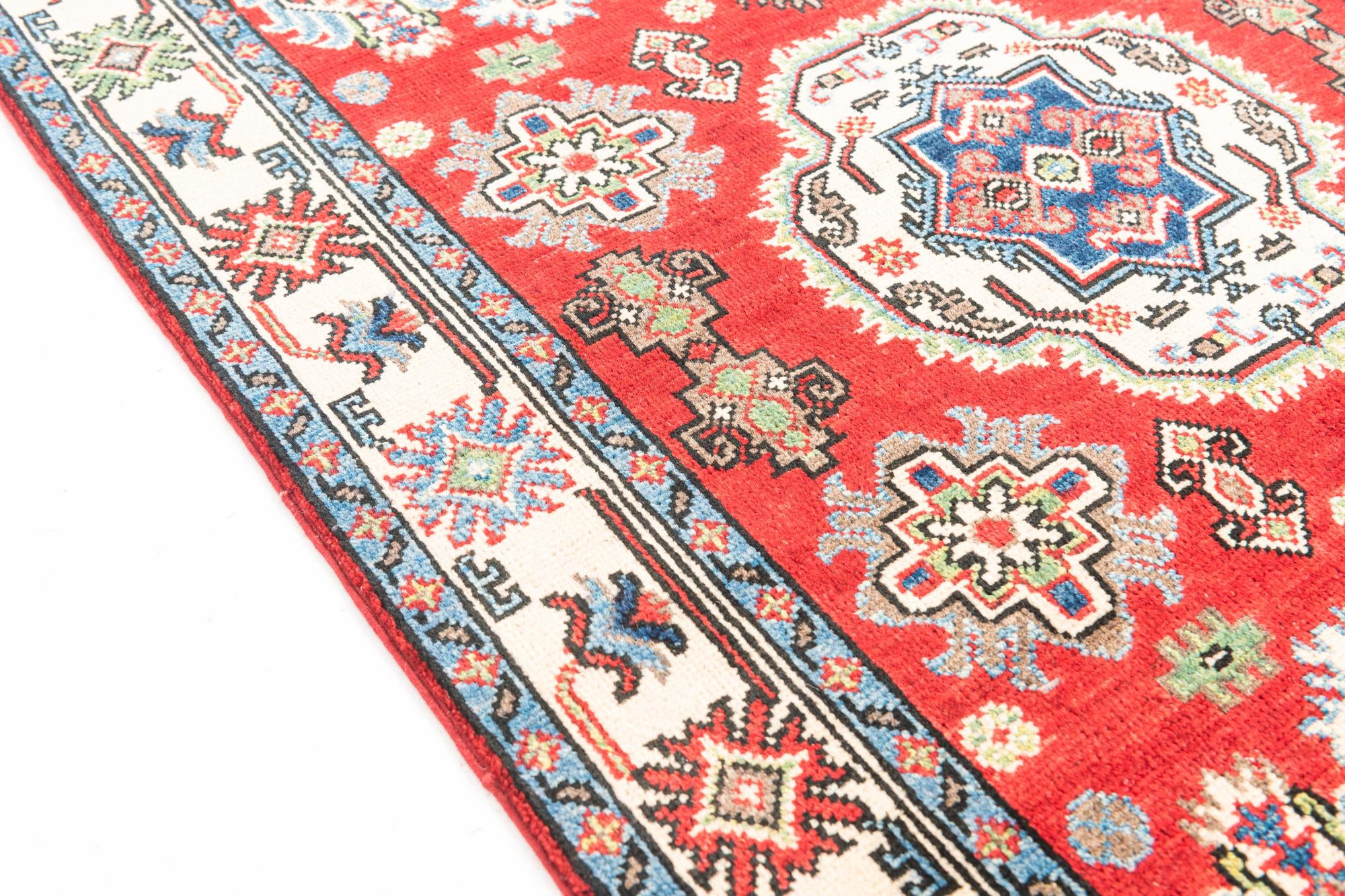100cm x 150cm anudado a mano Kazak Alfombra