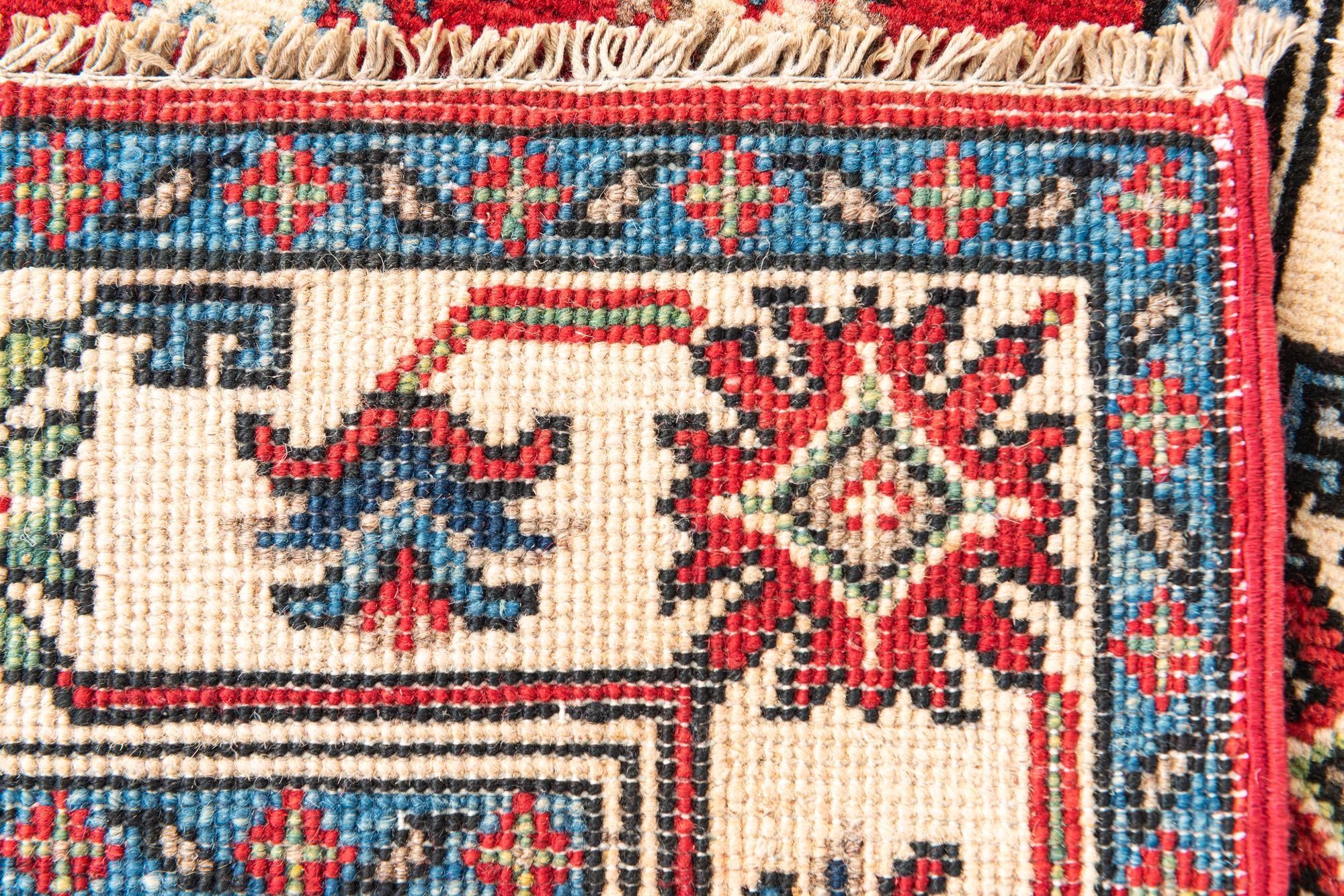 100cm x 150cm anudado a mano Kazak Alfombra