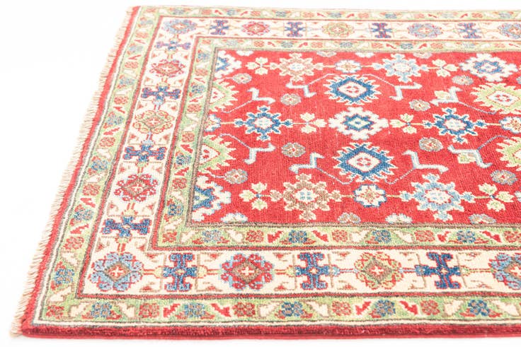 Detail image of 3' 2 x 4' 8 Hand Knotted Kazak Rug