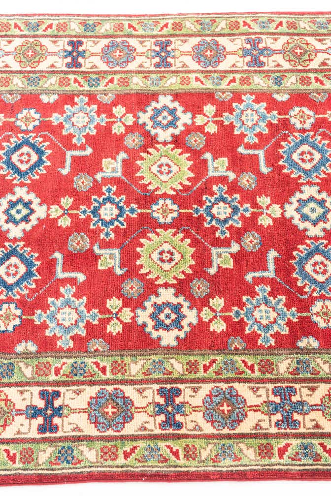 3' 2 x 4' 8 Hand Knotted Kazak Rug