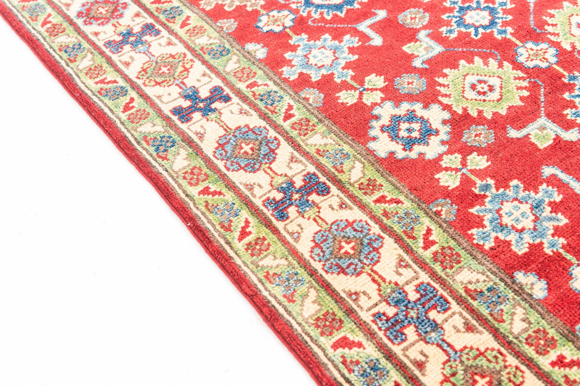 3' 2 x 4' 8 Hand Knotted Kazak Rug