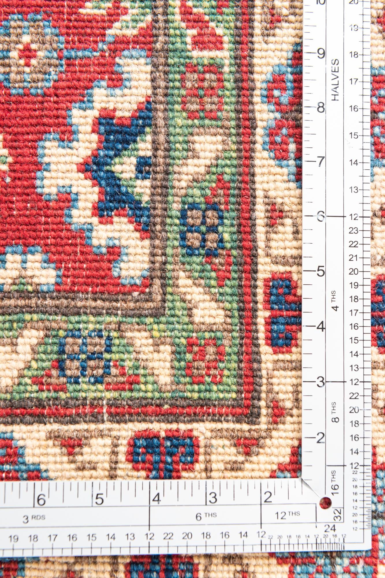 3' 2 x 4' 8 Hand Knotted Kazak Rug