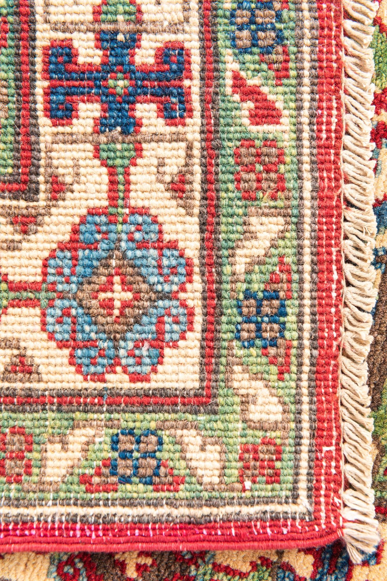 3' 2 x 4' 8 Hand Knotted Kazak Rug