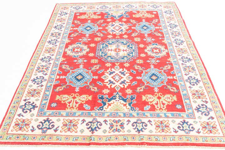 4' 10 x 6' 7 Hand Knotted Kazak Rug