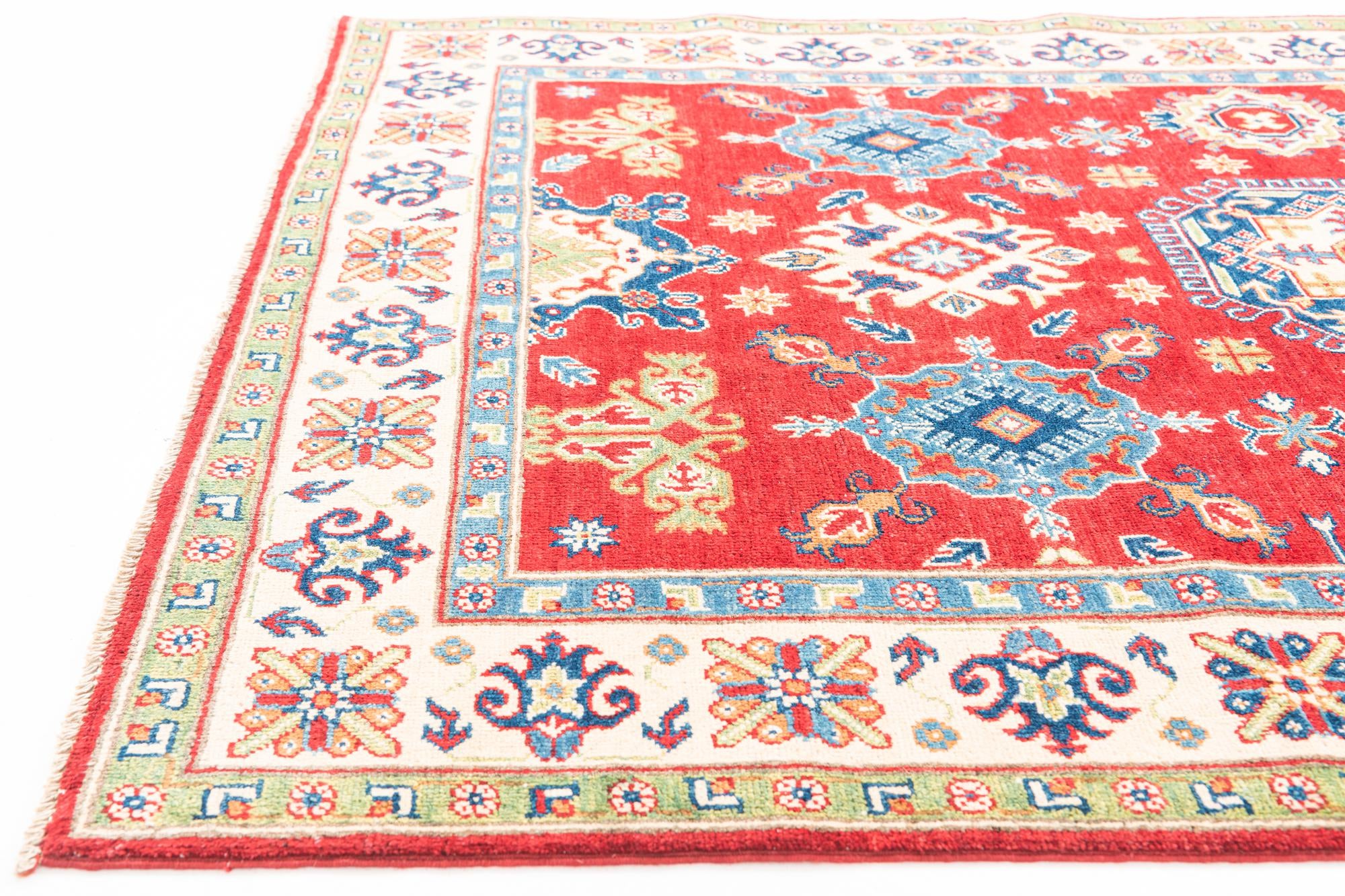 4' 10 x 6' 7 Hand Knotted Kazak Rug