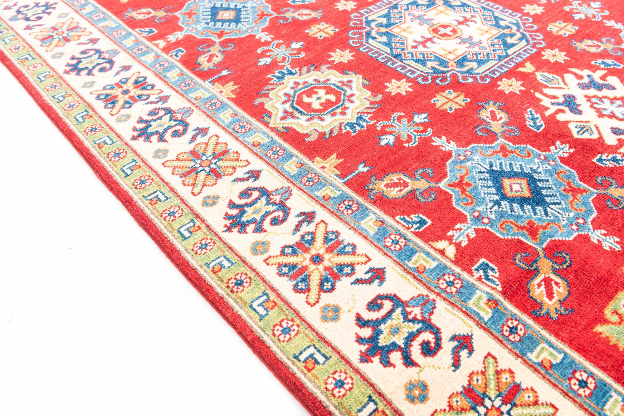 4' 10 x 6' 7 Hand Knotted Kazak Rug