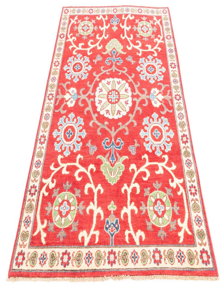 Detail image of 4' 2 x 6'  Hand Knotted Kazak Rug