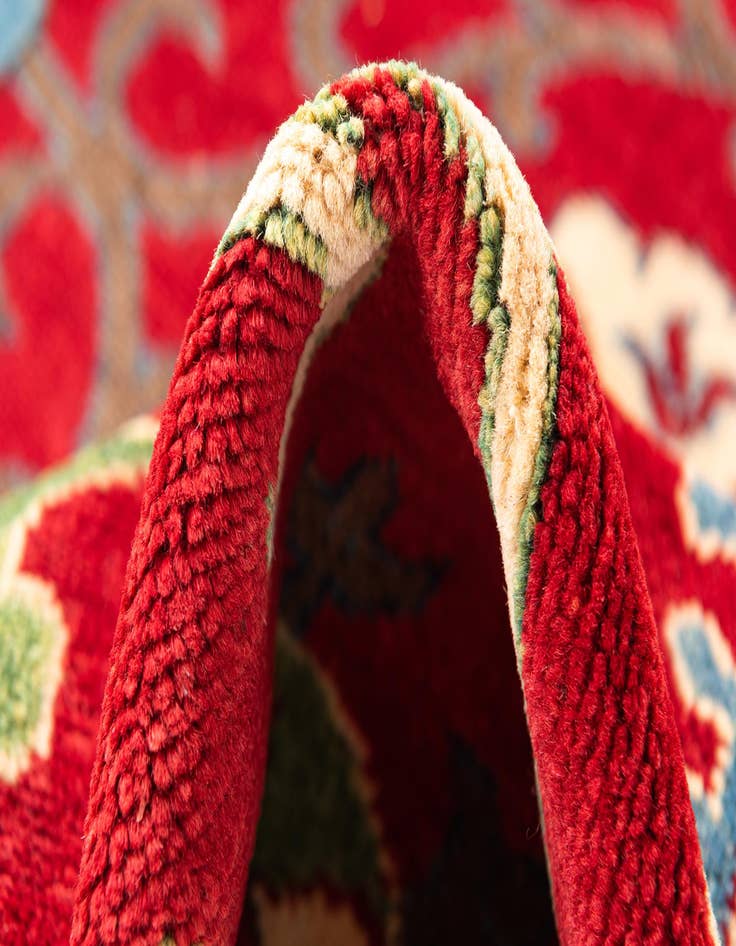 Detail image of 4' 2 x 6'  Hand Knotted Kazak Rug