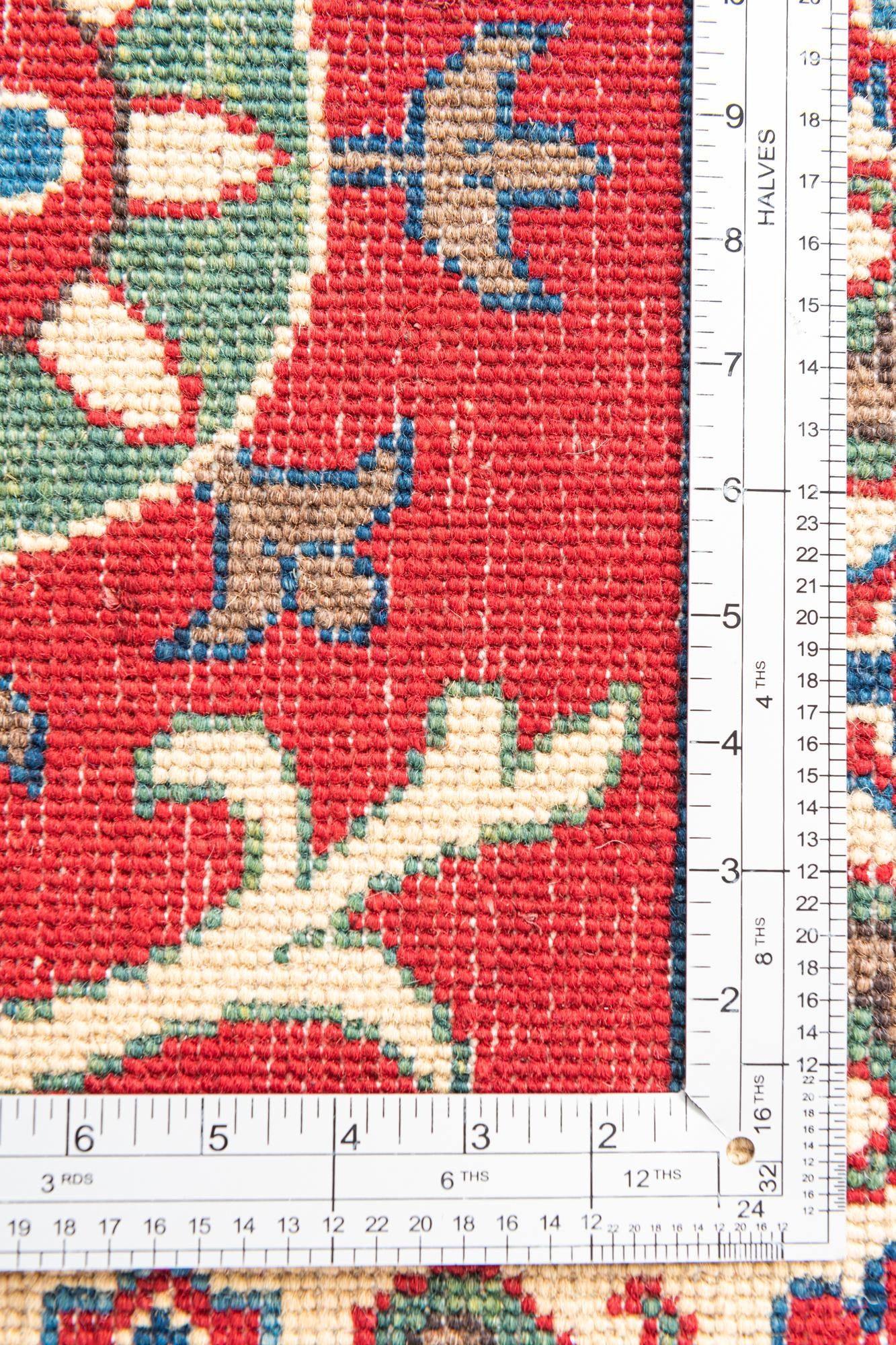 4' 2 x 6' Hand Knotted Kazak Rug