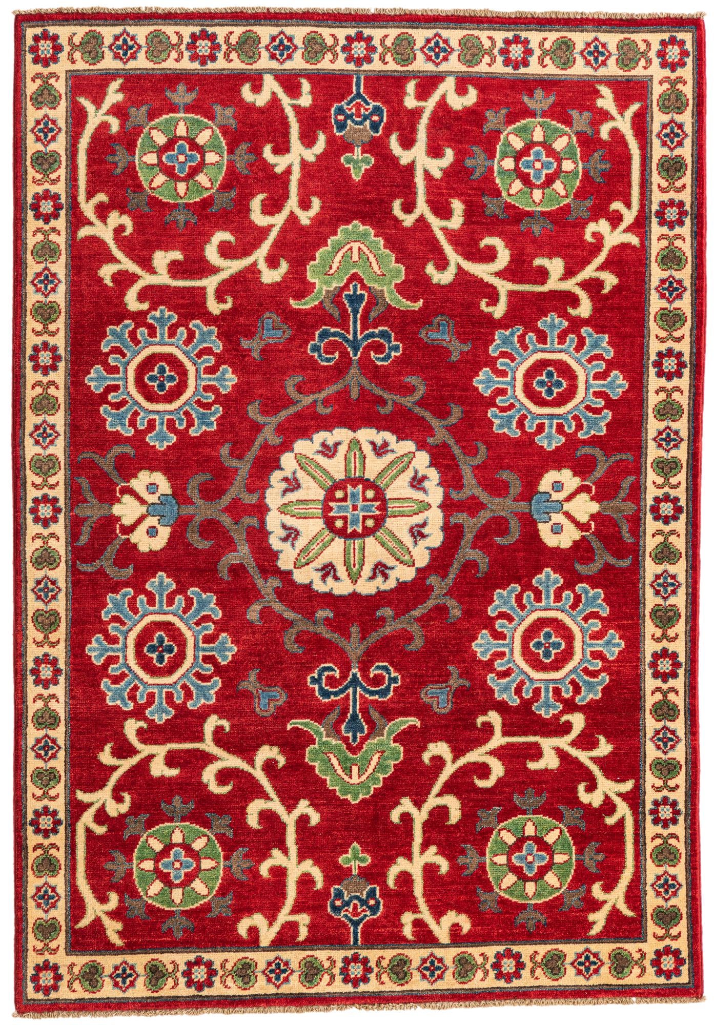 4' 2 x 6' Hand Knotted Kazak Rug