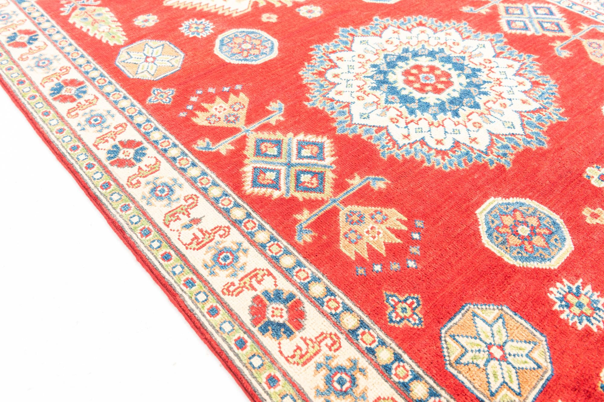 4' x 6' Hand Knotted Kazak Rug