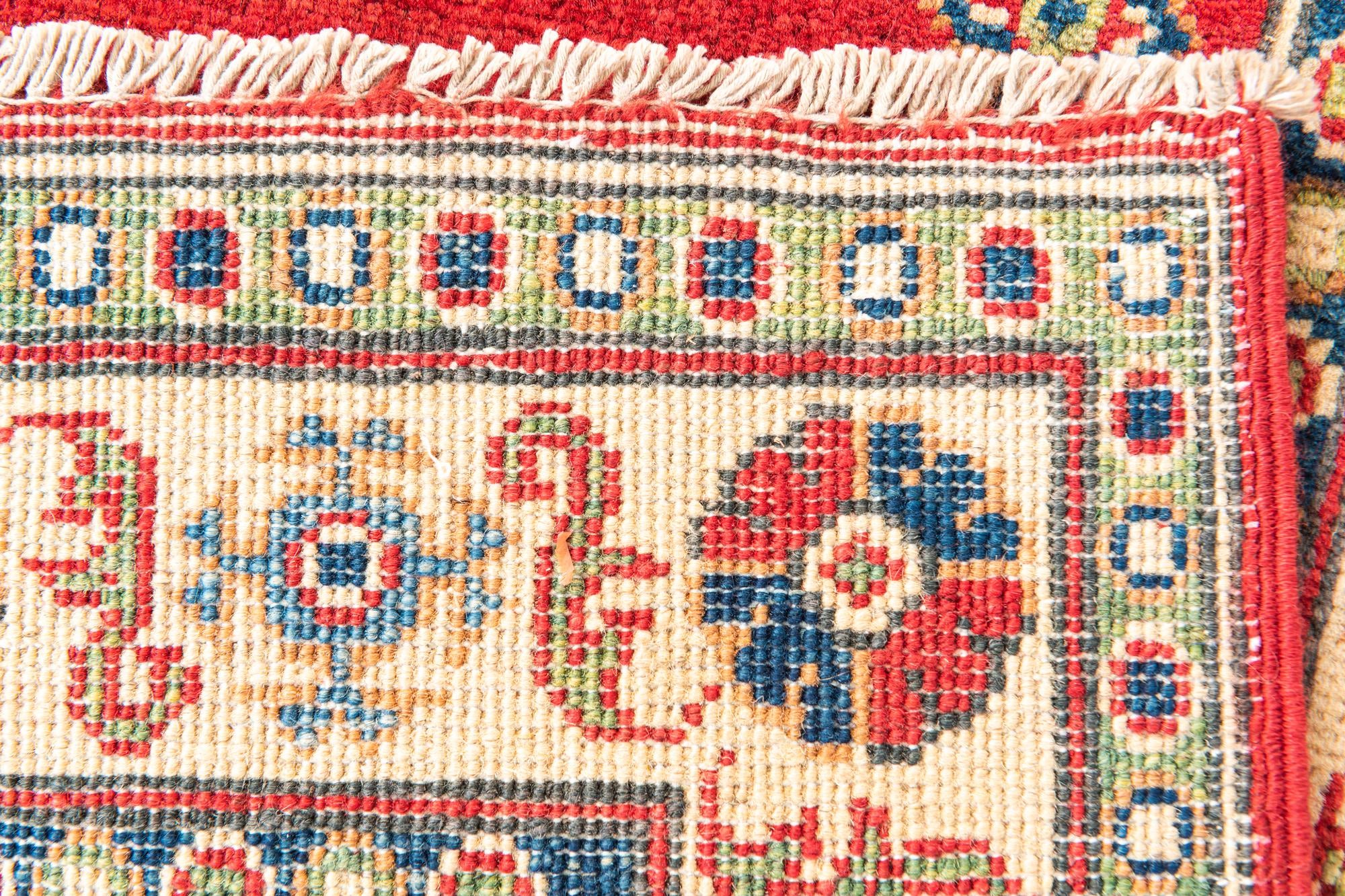 4' x 6' Hand Knotted Kazak Rug