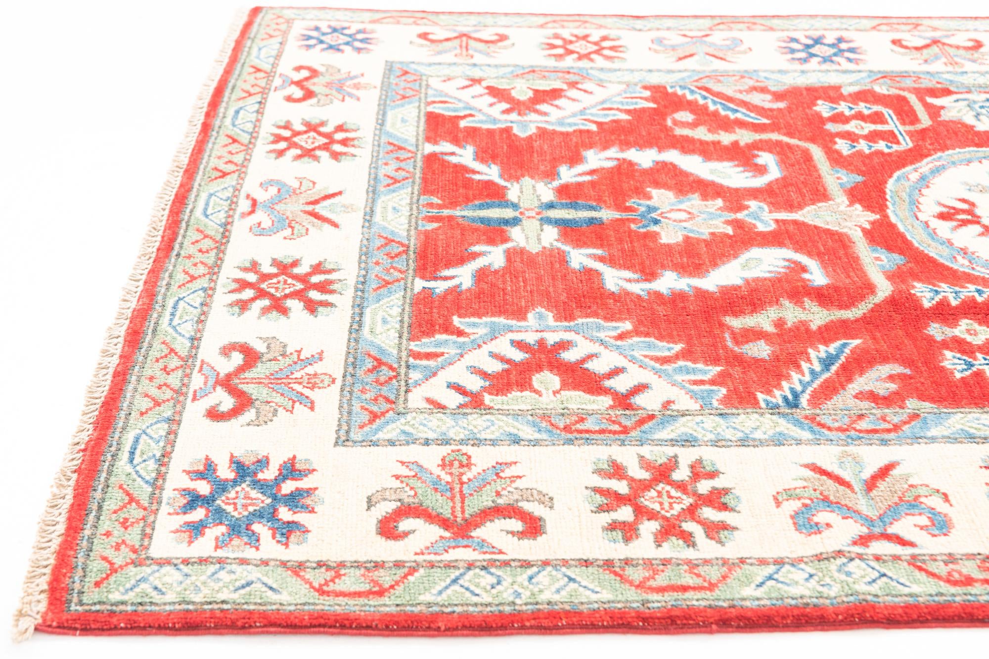 4' x 6' Hand Knotted Kazak Rug