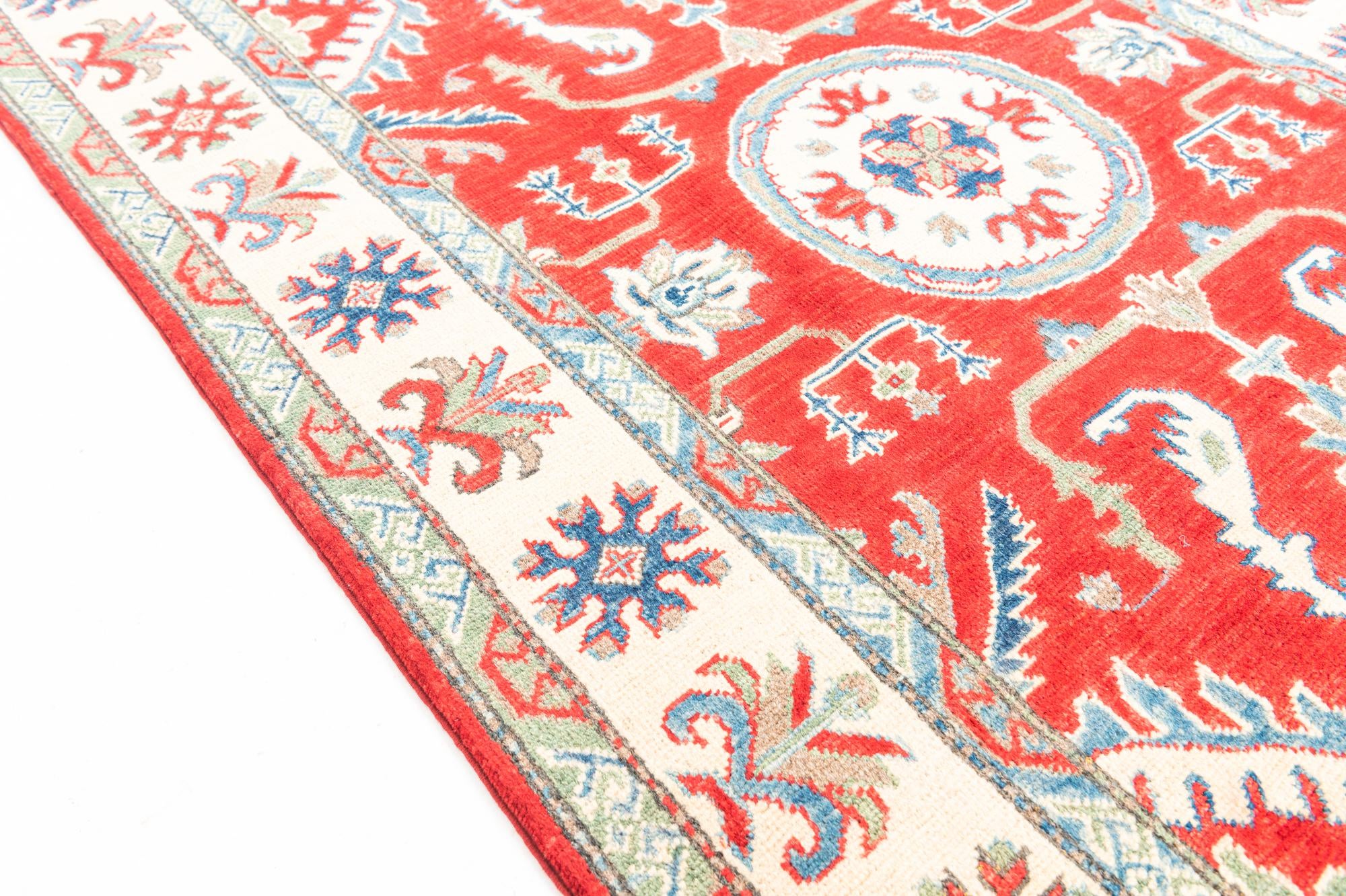 4' x 6' Hand Knotted Kazak Rug